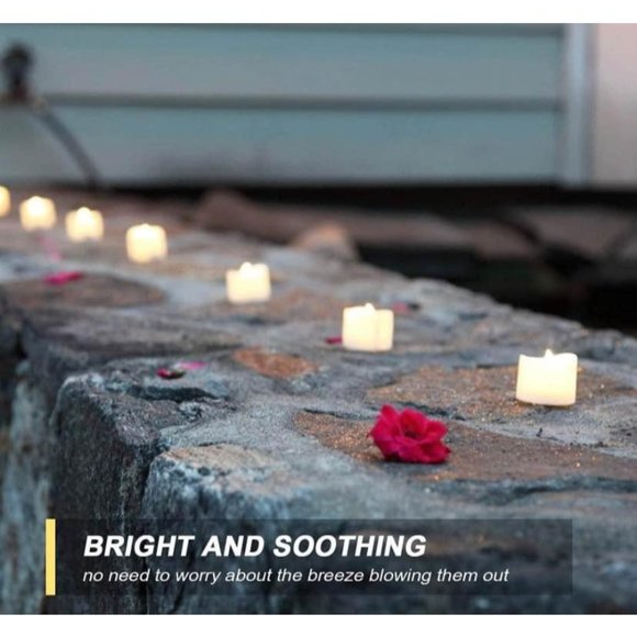 48 pack | Warm White Tea Flameless Lights Long Lasting Battery Wedding Decor - Picture 2 of 4